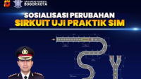 Sirkuit uji praktik SIM terbaru