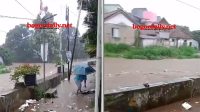 tanggul jebol di Empang tanggul jebol di Pulo Empang Bogor
