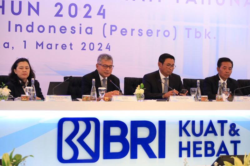 BRI saat menggelar Rapat Umum Pemegang Saham Tahunan (RUPST) 2024 di Jakarta, Jumat 1 Maret 2023. (Foto: Dok. BRI)
