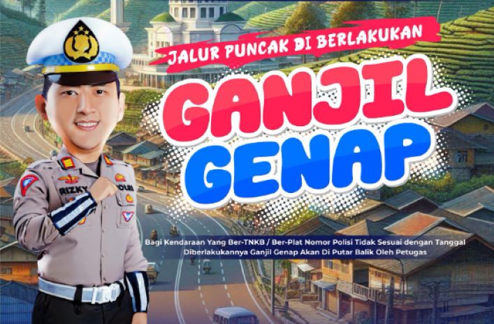 jadwal ganjil genap Puncak