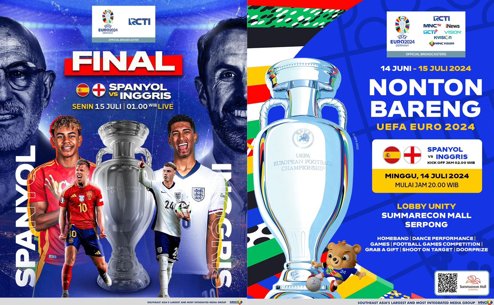 Final Euro 2024 RCTI Jadwal Nonton Bareng Final Euro 2024 Spanyol vs Inggris di RCTI